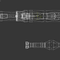 3D Military Rocket Launcher With Green And Yellow Stripes Design And Ammunition In Studio