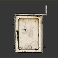 Vintage Household Gas Stove Oven Old Kitchen Appliance With Rusty Parts