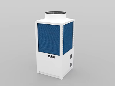Rochway Industrial Equipment With White Body Blue Panels And Black Top Component 3d model