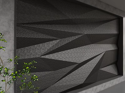 Modern background wall 3d model