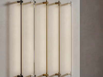 Modern Wall Lamps With Various Colors And Sleek Design For Home Decor 3d model