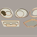 Modern Illuminated Ceiling Lights With Various Geometric Shapes And Decorative Design
