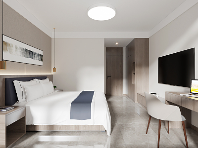 Hotel Rooms Modern Rooms 3d model