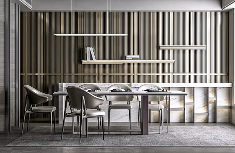 Modern Restaurant Home Restaurant 3d model