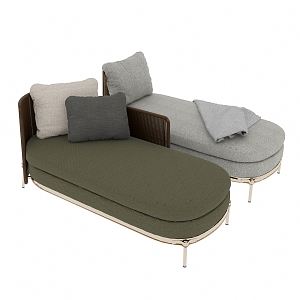 Modern chaise longue 3d model