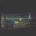 Stylish Modern Underground Commercial Parking Lot Interior With Elegant Staircase And Clear Pedestrian Layout
