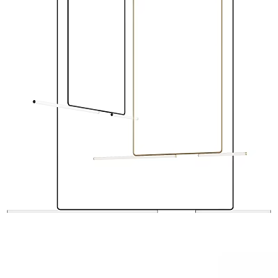 Elegant Modern Chandelier Lighting Fixture With Metal Frame For Stylish Living Room Decor 3d model