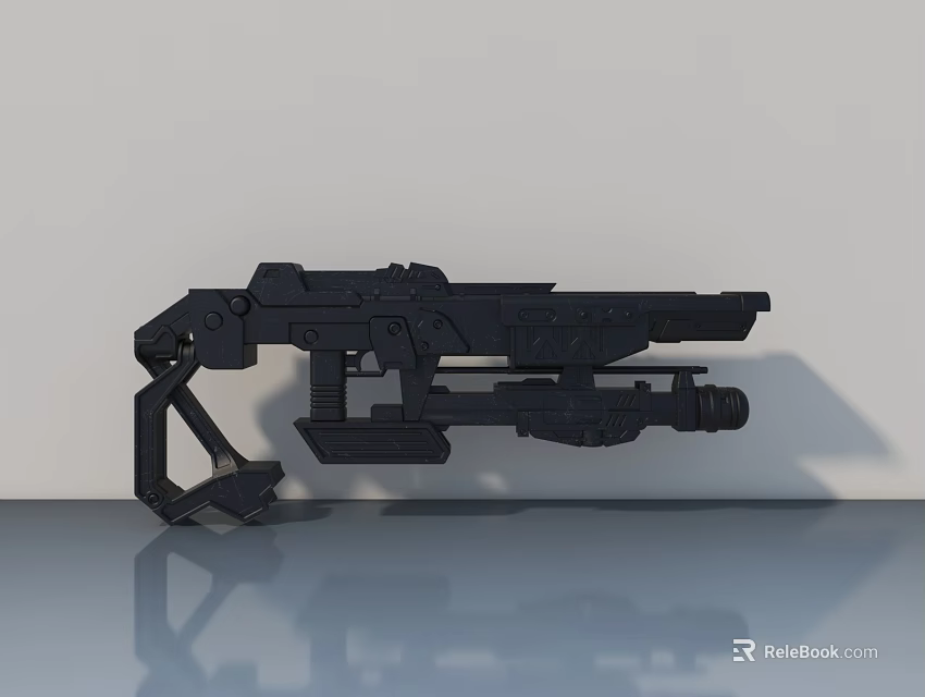 Modern Swing Door With Durable Metal Construction And Smooth Opening Functionality 3d model