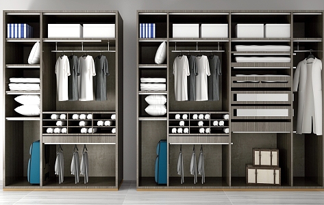 Modern wardrobe 3d model