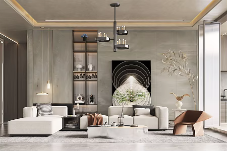 modern living room living room home living room 3d model