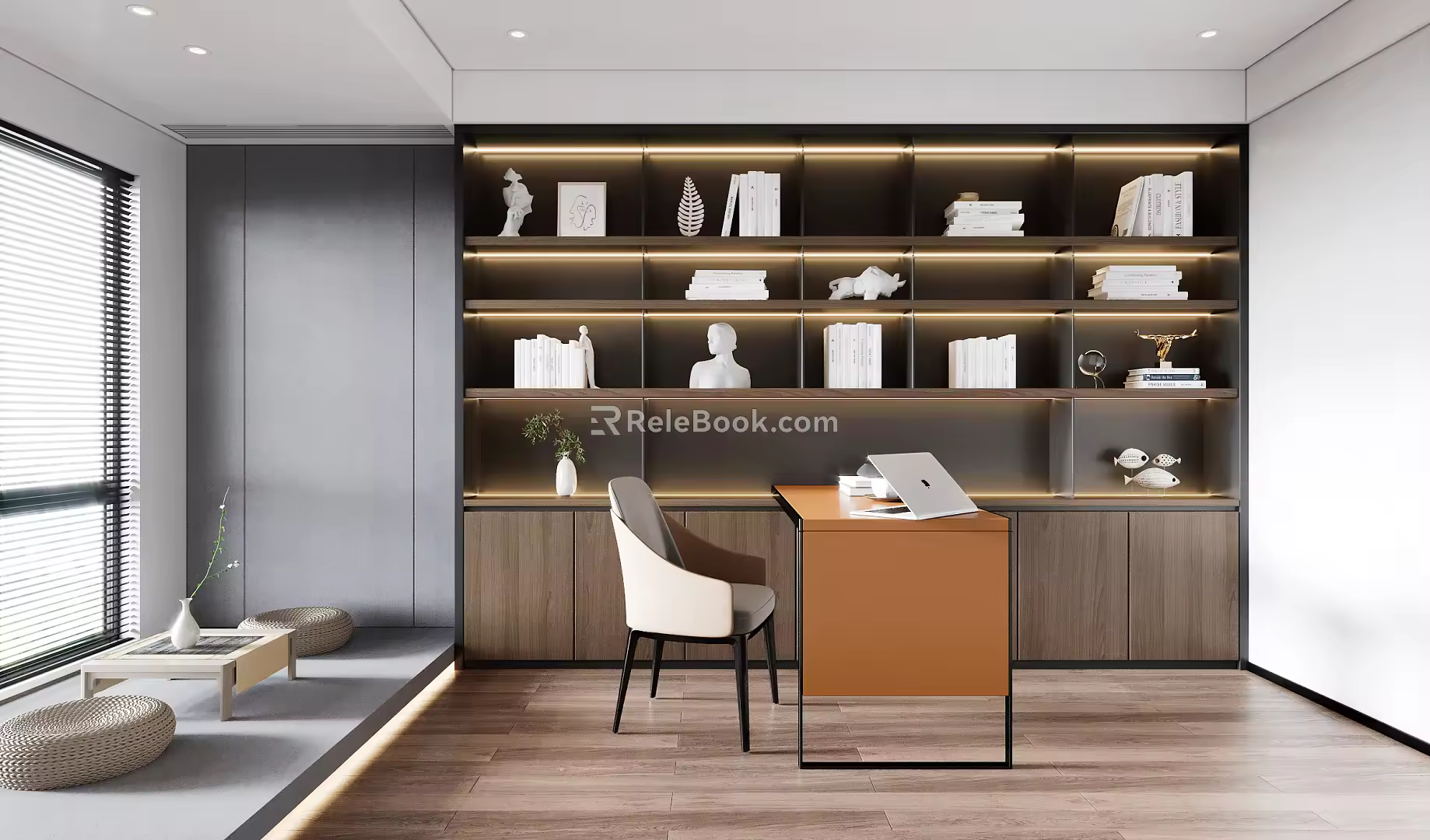 Modern study 3d model