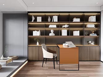 Modern study 3d model