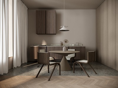 French Apartment Open Kitchen model