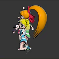 Vibrant Cartoon Girl Characters With Various Hairstyles Colorful Outfits And Dynamic Poses