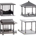 Traditional And Modern Garden Pavilion Designs With Various Roof Structures And Seating Areas