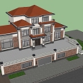 New Chinese Villa 3d model