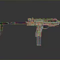 Tactical Camouflage Weapon With Rail And Magazine For Military Operations