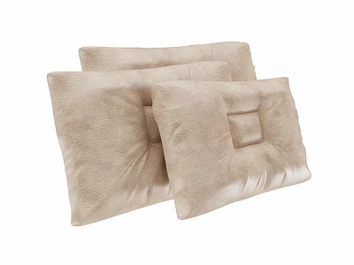 Soft Plush Neutral Color Decorative Pillows For Comfortable Home Decor Use 3d model