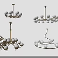 Modern Chandelier Designs Featuring Spherical Bulbs And Metal Frames In Various Styles
