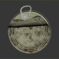 Open Rusty Canned Food Can With Ermagic Brand Label And Barcode