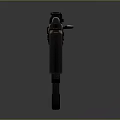 Assault Rifle With Wooden Stock And Black Metal Tactical Design Isolated On Gray Background
