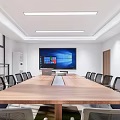 Modern Meeting Room Meeting Tables and Chairs 3d model