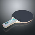 Daily Use Table Tennis Racket With Comfortable Handle And Durable Surface 3d model