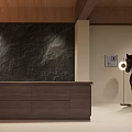 Modern Living Room Interior With Black Leather Sofa Wooden Coffee Table Plants And Wooden Ceiling