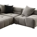 Modern corner sofa multiplayer sofa 3d model