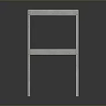 Sturdy Metal Two Tier Storage Shelf Modern Design For Home Organization And Storage
