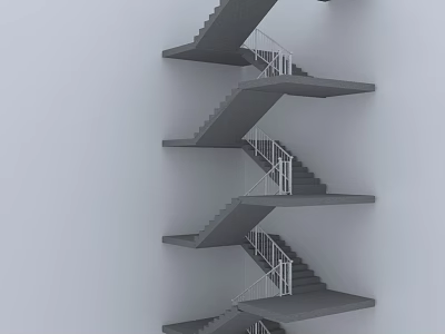 Modern Stairs 3d model