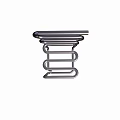 Stylish Modern Single Chair Featuring Curved Metal Frame And Minimalist Design