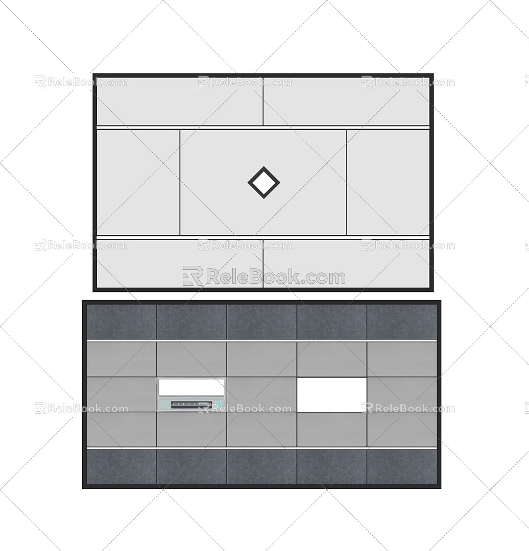 Modern Ceiling Aluminum Buckle Ceiling 3d model