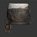 Handcrafted Clay Pot With Intricate Carvings And Decorative Handle For Home Use