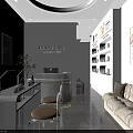 Modern Bright White Beauty Salon Interior With Nail Workstations And Elegant Reception Space Design