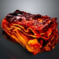 Delicious Lasagna With Layers Of Tomato Sauce And Cheese Caramelized Surface Red Yellow Layers