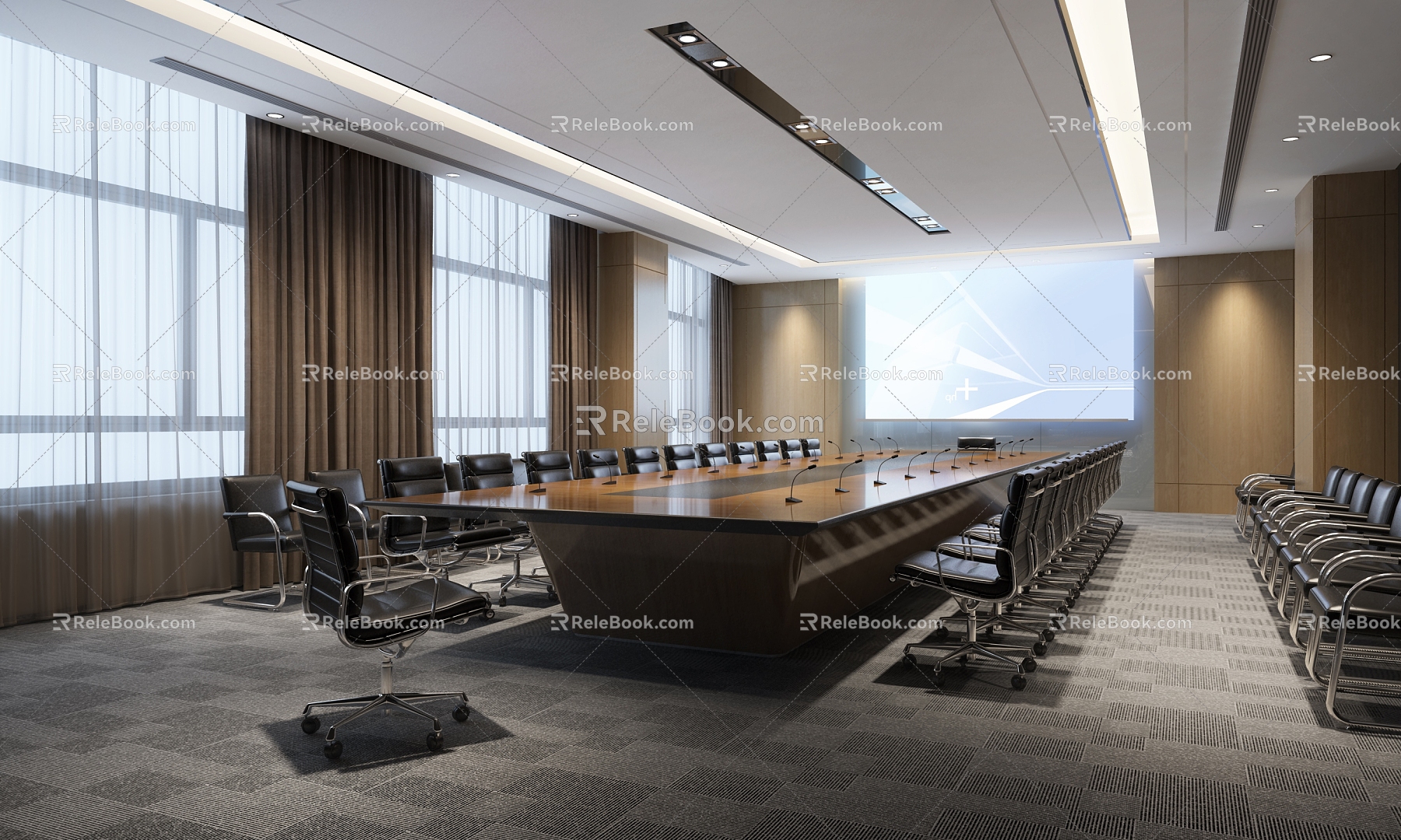 Meeting Room Conference Table Conference Chair 3d model