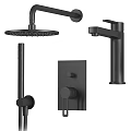 Black Modern Faucets With Various Styles For Bathroom And Kitchen Fixtures