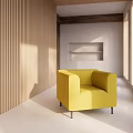 Modern Single Sofa Backrest Sofa Armrest Sofa 3d model
