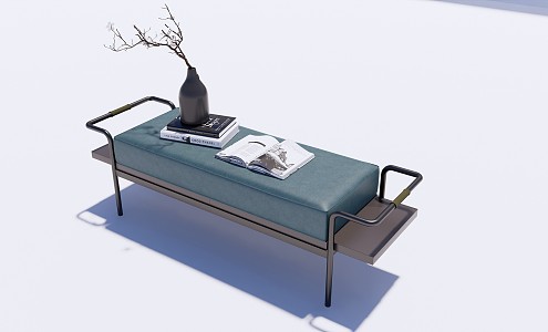 Modern Bed End Stool Bed End Stool Sofa Bench 3d model