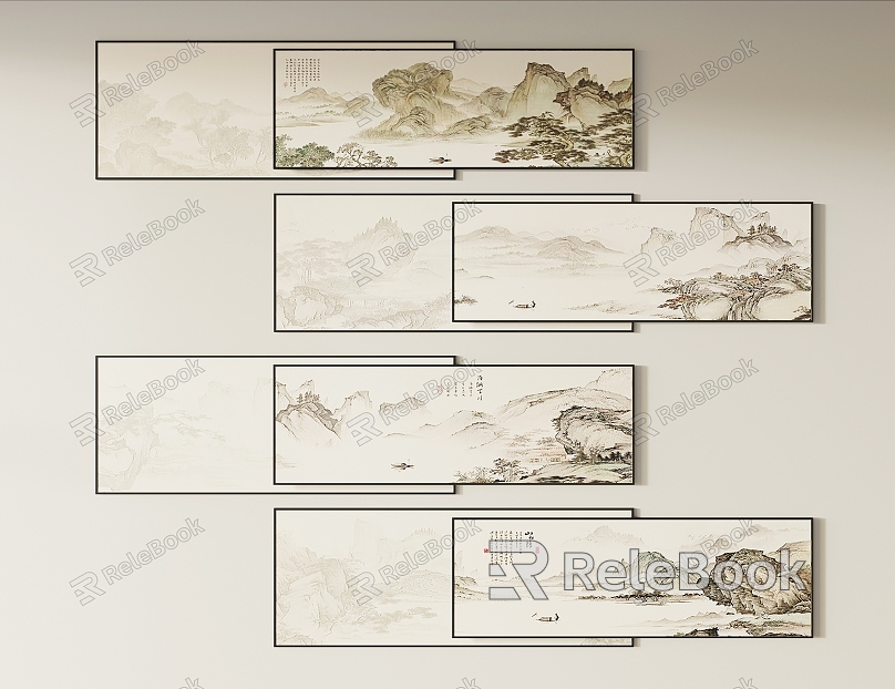 New Chinese Style Decorative Hanging Painting model