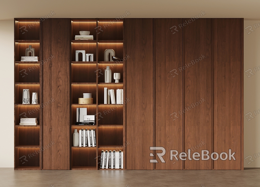 Middle Style Bookcase model