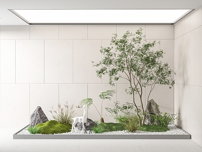 Modern landscape sketch interior landscape landscaping courtyard landscape sketch landscape tree model