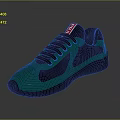 Green And Black Stylish Sneakers With Red Label On Tongue And Sleek Design