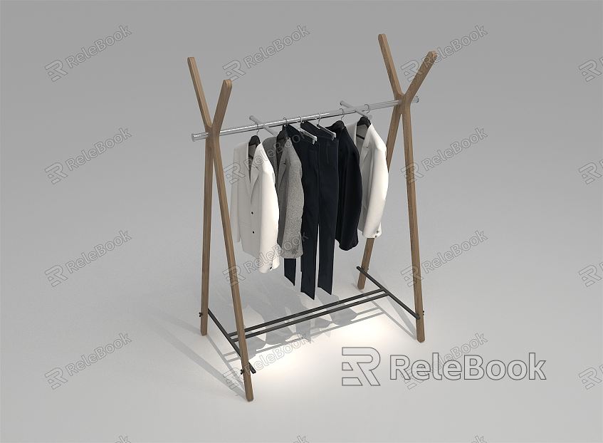 Modern clothes hanger model