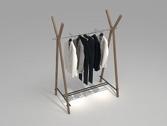 Modern clothes hanger 3d model