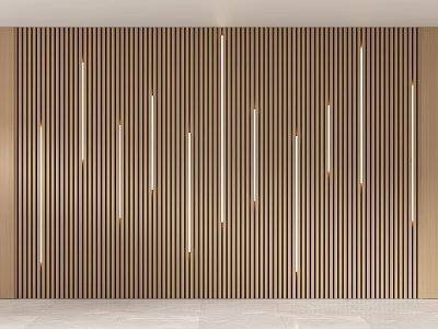 Wood veneer modeling background wall creative background wall grille lamp background wall grille gradient spotlight background wall living room background wall sofa background wall screen partition 3d model