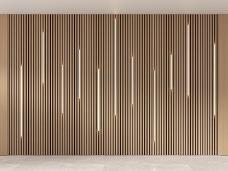 Wood veneer modeling background wall creative background wall grille lamp background wall grille gradient spotlight background wall living room background wall sofa background wall screen partition 3d model