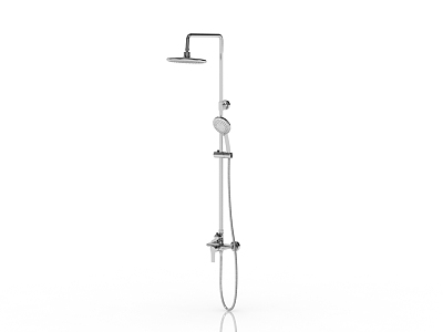 Modern large shower 3d model