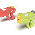 Red And Green Electric Toy Water Guns